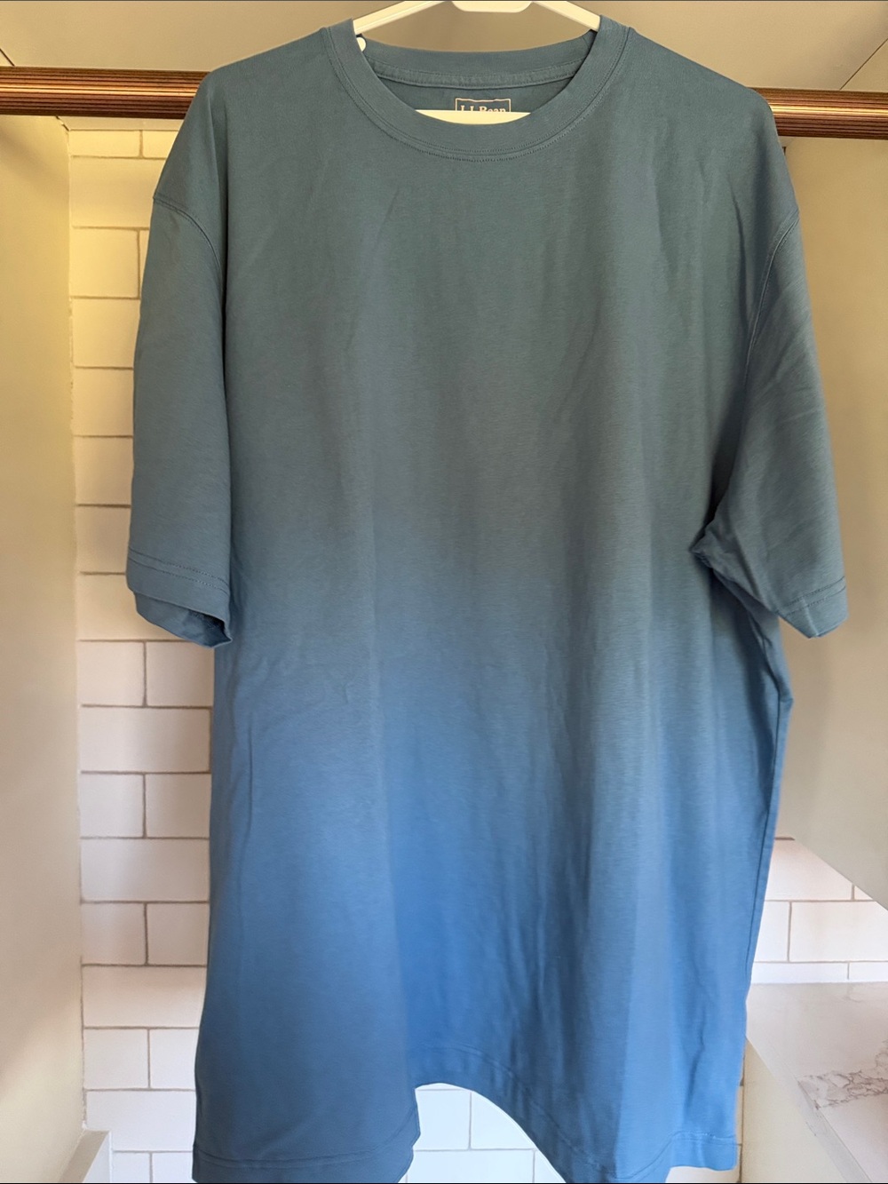 L.L. Bean Men's Blue Unshrinkable T-Shirt